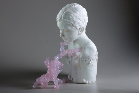 Wunderkind, 2011 Cast And Hot Sculpted Engraved Glass, Pigments