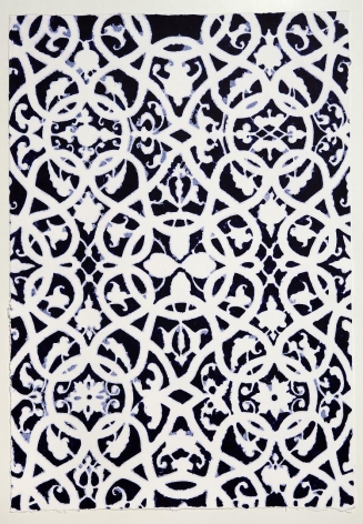 Indigo Moorish Pattern